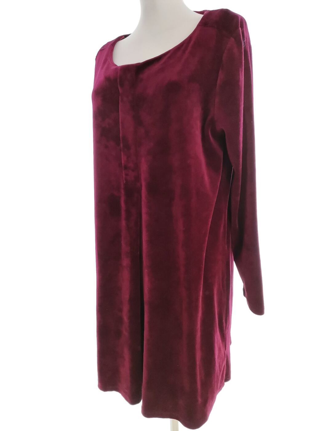 Indiska Rozmiar XL Kolor Purpurowy Okrągły dekolt Sukienka Sweterkowa Długi rękaw Do Kolan Materiał Bawełna Indiska Rozmiar XL Kolor Purpurowy Okrągły dekolt Sukienka Sweterkowa Długi rękaw Do Kolan Materiał Bawełna