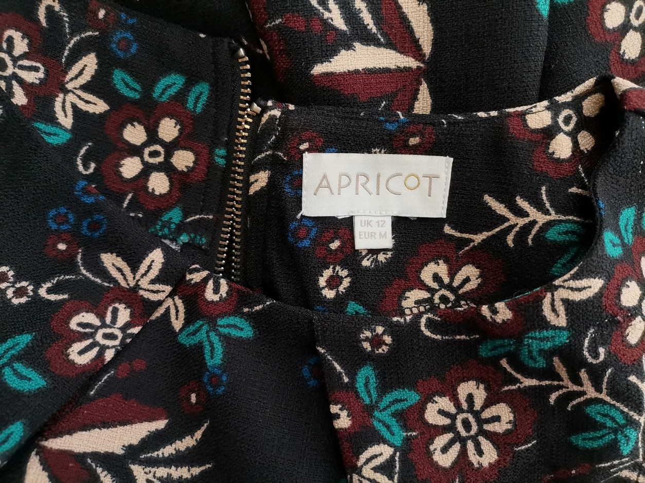 Apricot Rozmiar 12 (40) M Kolor Czarny Okrągły dekolt Sukienka Ołówkowa Bezrękawnik Do Kolan Apricot Rozmiar 12 (40) M Kolor Czarny Okrągły dekolt Sukienka Ołówkowa Bezrękawnik Do Kolan