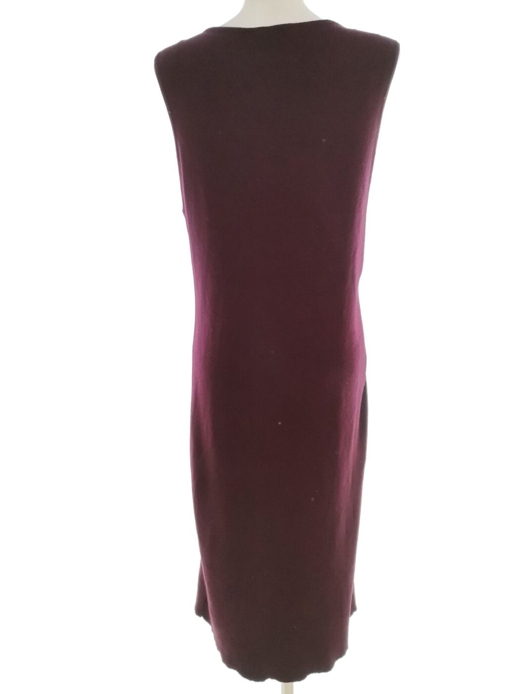 Zavanna Rozmiar XL Kolor Purpurowy Okrągły dekolt Sukienka Prostokątna Bezrękawnik Midi Zavanna Rozmiar XL Kolor Purpurowy Okrągły dekolt Sukienka Prostokątna Bezrękawnik Midi
