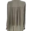 H&m Rozmiar 48 Kolor Khaki Pasy Kołnierz Koszula Zapinana Bluzka Długi rękaw