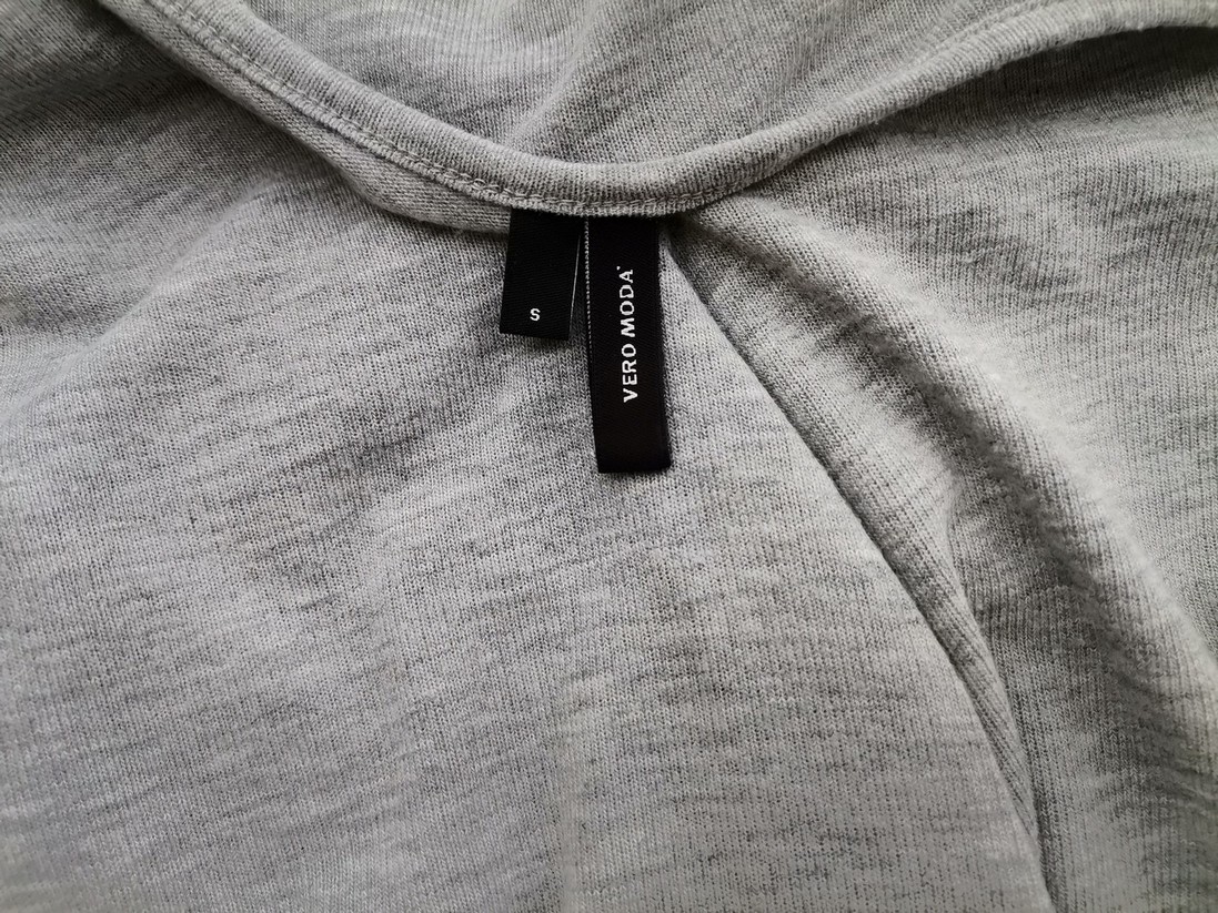 Vero moda Rozmiar S Kolor Szary W serek Bluzka Kopertowa Długi rękaw