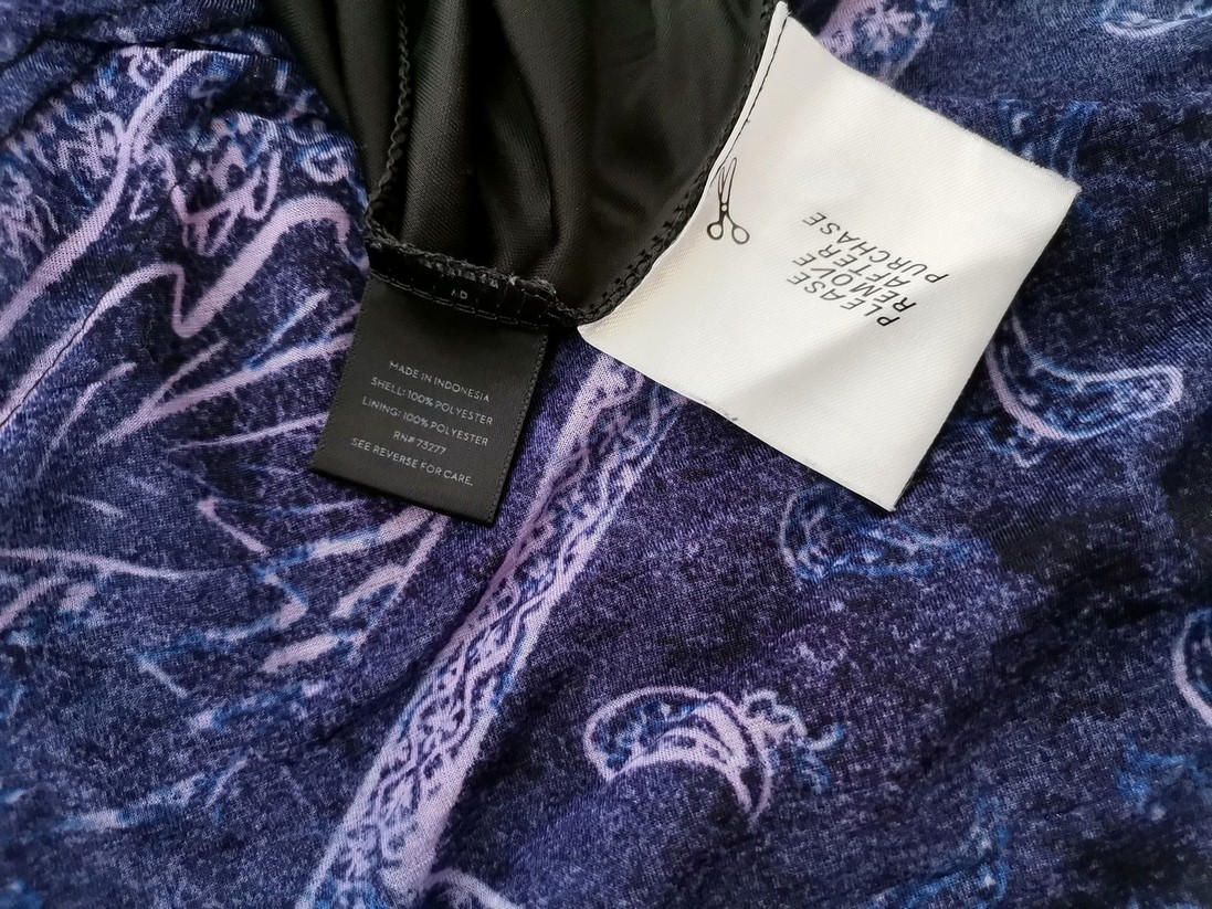 SIMPLY VERA VERAWANG Rozmiar XS Kolor Fioletowy Okrągły dekolt Sukienka A-Line Bezrękawnik SIMPLY VERA VERAWANG Rozmiar XS Kolor Fioletowy Okrągły dekolt Sukienka A-Line Bezrękawnik