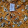 SO Rozmiar S Kolor Żółty Split Crew Neck Bluzka Peplum Długi rękaw Materiał Rayon 100%