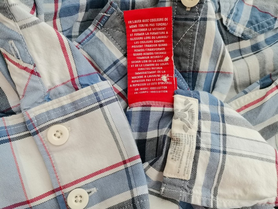 IMG_20220114_134429.jpg Superdry Rozmiar M Kolor Niebieski Krata Kołnierz Koszula Zapinana Bluzka Rękaw 3/4 Materiał Bawełna 100%