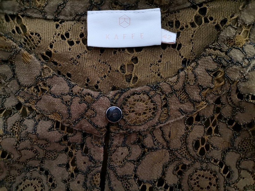 IMG_20220114_135339.jpg Kaffe Rozmiar 42 Kolor Khaki Keyhole Crew Neck Bluzka Rękaw 3/4