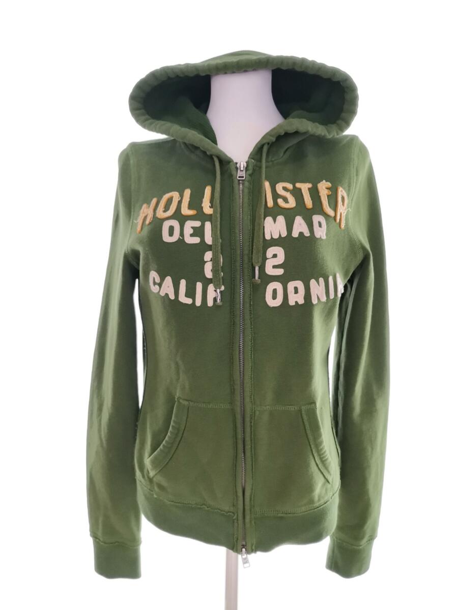 Hollister Rozmiar L Kolor Zielony Bluza na suwak Długi rękaw Materiał Bawełna Hollister Rozmiar L Kolor Zielony Bluza na suwak Długi rękaw Materiał Bawełna