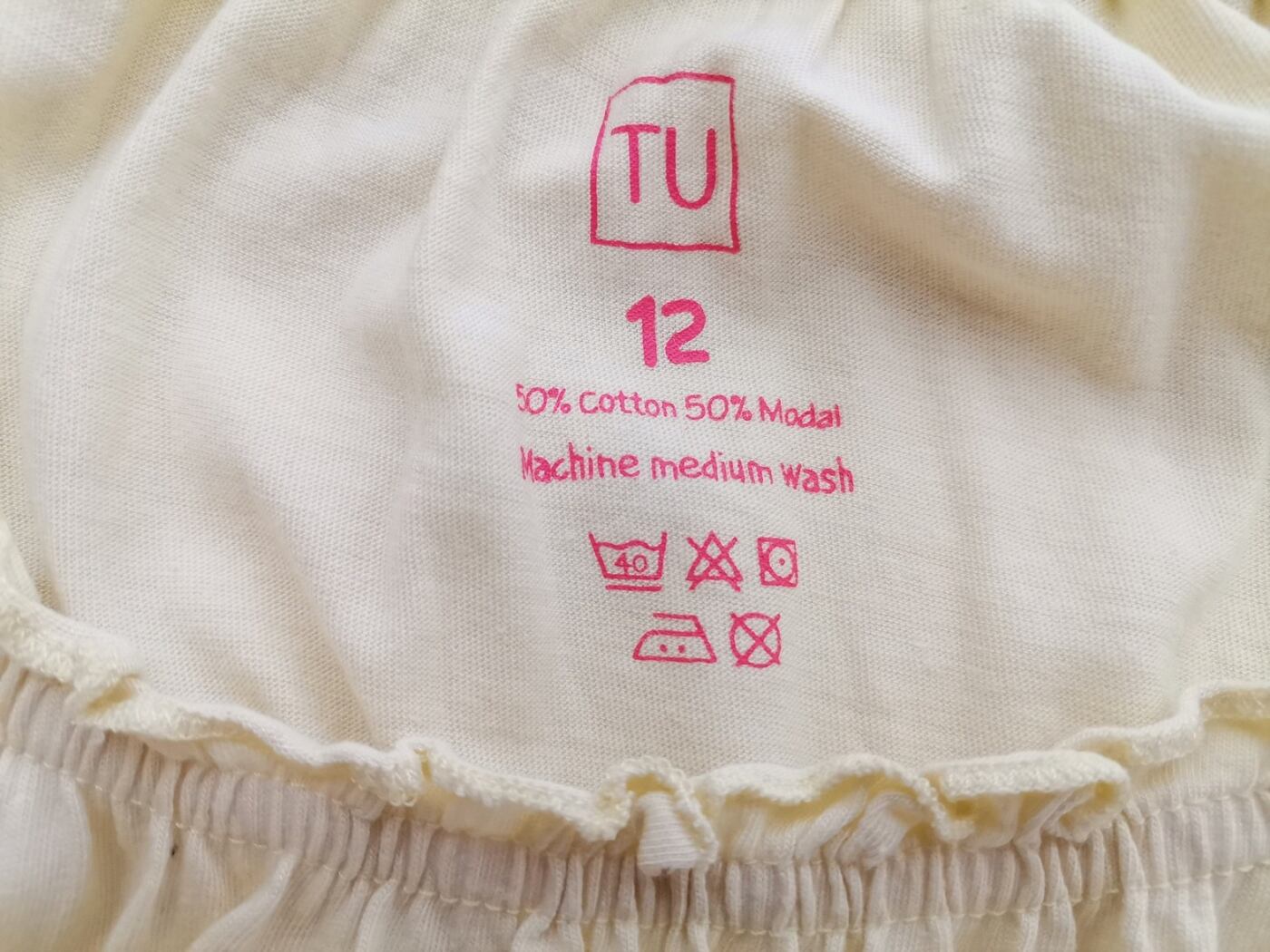 Tu Rozmiar 12 (40) Kolor Żółty Dekolt U Tunika Bluzka Krótki rękaw Materiał Modal Tu Rozmiar 12 (40) Kolor Żółty Dekolt U Tunika Bluzka Krótki rękaw Materiał Modal