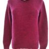 United colors benetton Rozmiar S Kolor Różowy Crew Neck Sweter Długi rękaw Materiał Wełna 100% Cienka dzianina