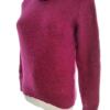 United colors benetton Rozmiar S Kolor Różowy Crew Neck Sweter Długi rękaw Materiał Wełna 100% Cienka dzianina