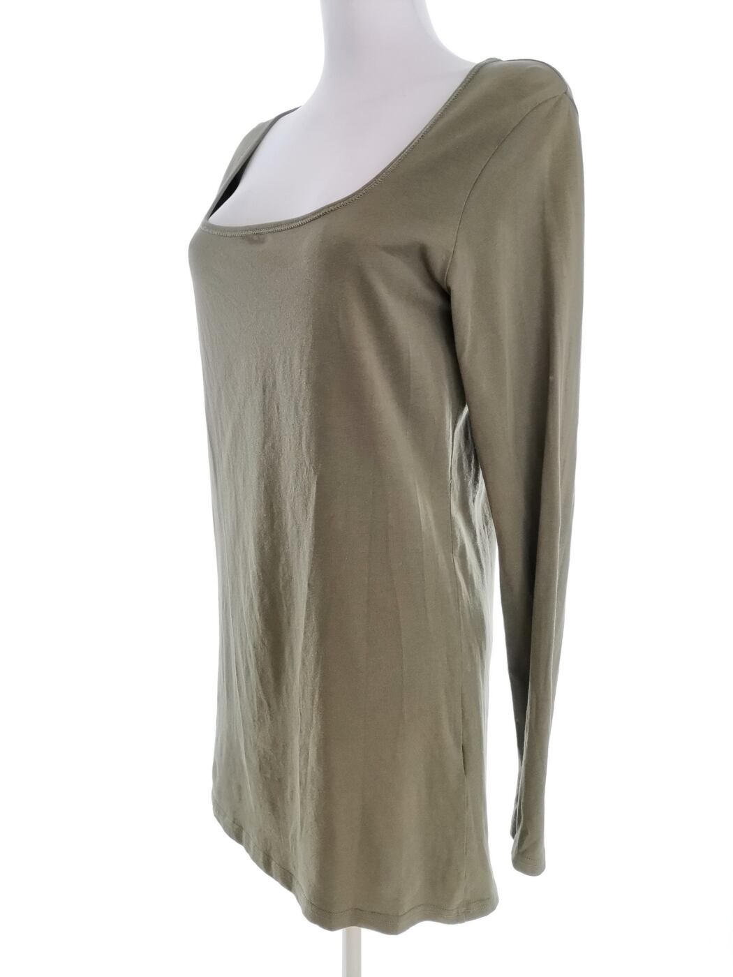 Vero moda Rozmiar XL Kolor Khaki Kwadratowy dekolt Tunika Bluzka Długi rękaw Materiał Bawełna Vero moda Rozmiar XL Kolor Khaki Kwadratowy dekolt Tunika Bluzka Długi rękaw Materiał Bawełna