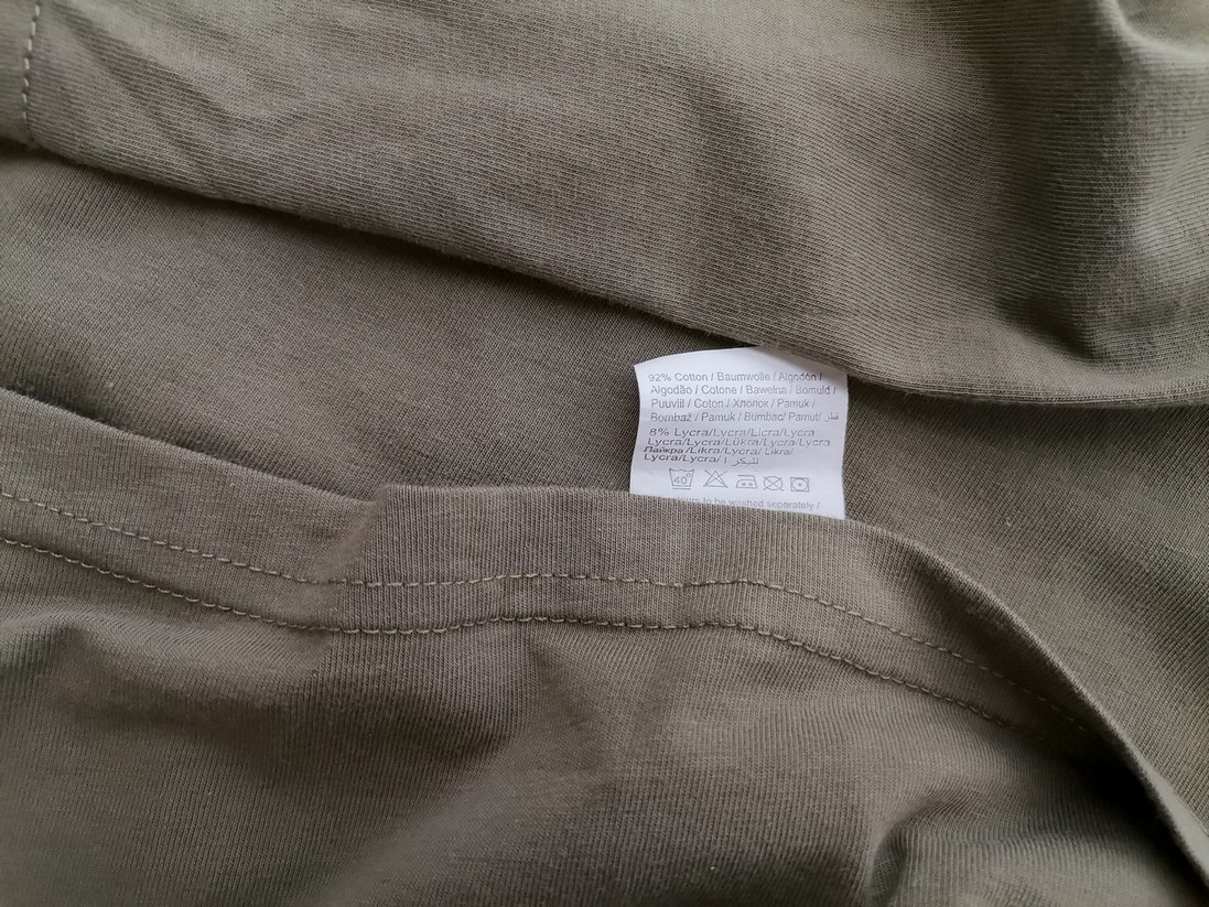 Vero moda Rozmiar XL Kolor Khaki Kwadratowy dekolt Tunika Bluzka Długi rękaw Materiał Bawełna Vero moda Rozmiar XL Kolor Khaki Kwadratowy dekolt Tunika Bluzka Długi rękaw Materiał Bawełna