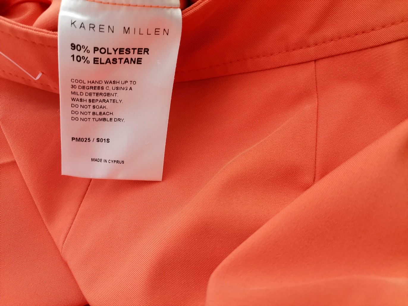 IMG_20220118_111403.jpg Karen MILLEN Rozmiar 10 (36) Kolor Pomarańczowy Spodnie Eleganckie