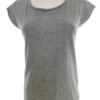 ACNE Studios Rozmiar XS Kolor Szary Okrągły dekolt T-Shirt Krótki rękaw Materiał Bawełna 100%