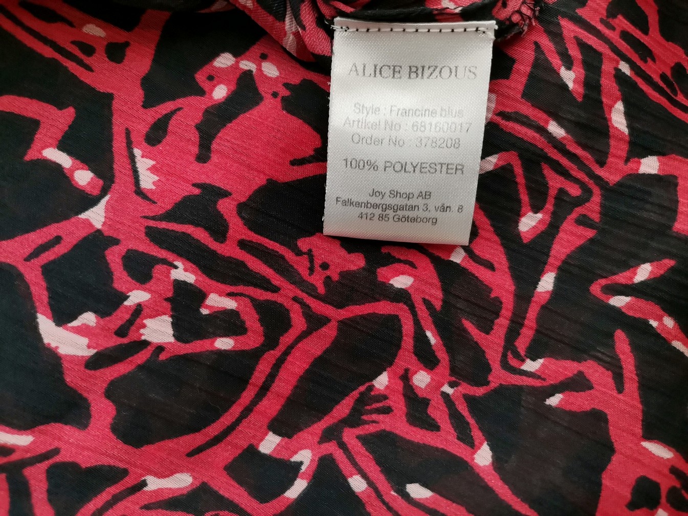 ALICE BIZOUS Rozmiar 36 Kolor Czarny Keyhole Crew Neck Bluzka Długi rękaw