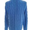 BONDELID Rozmiar M Kolor Niebieski Crew Neck Sweter Długi rękaw Materiał Bawełna 100% Dzianina kablowa