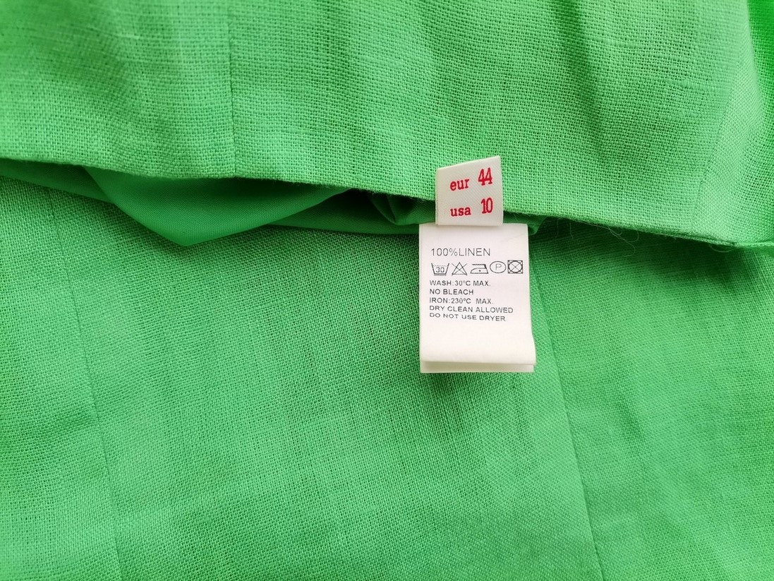 TOYPES Rozmiar 44 Kolor Zielony Odkryte Ramiona Sukienka Letnia Bezrękawnik Do Kolan Materiał Len 100% TOYPES Rozmiar 44 Kolor Zielony Odkryte Ramiona Sukienka Letnia Bezrękawnik Do Kolan Materiał Len 100%