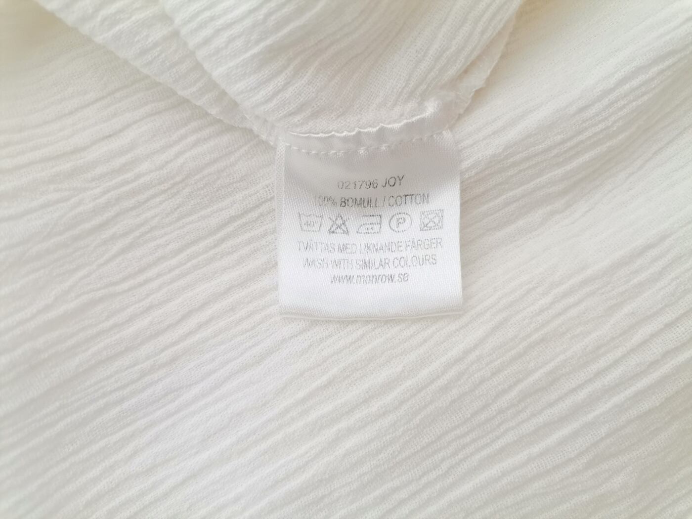 Femme Rozmiar S Kolor Biały W serek Tunika Bluzka Rękaw 3/4 Materiał Bawełna 100%
