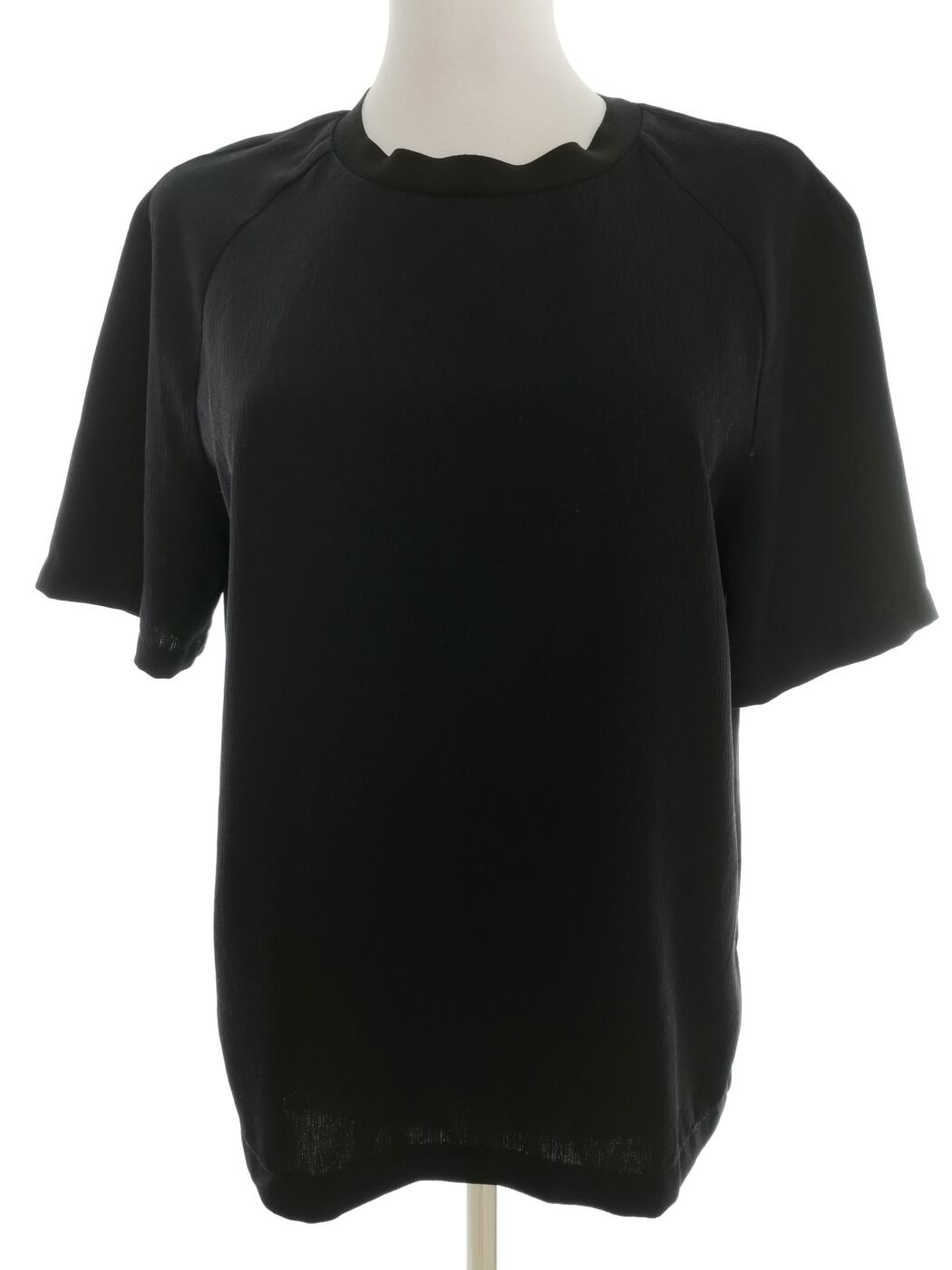 Carin Wester Rozmiar 38 Kolor Czarny Crew Neck Bluzka Krótki rękaw