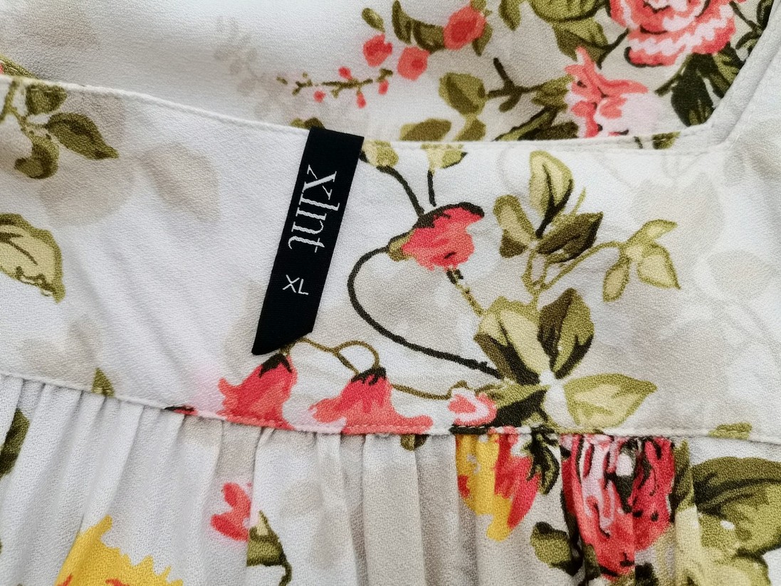 XLNT Rozmiar XL Kolor Beżowy Kwadratowy dekolt Tunika Bluzka Krótki rękaw Materiał Wiskoza 100% XLNT Rozmiar XL Kolor Beżowy Kwadratowy dekolt Tunika Bluzka Krótki rękaw Materiał Wiskoza 100%