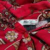 Atelier Jad Rozmiar 3 (40) Kolor Czerwony Kołnierz Tunika Zapinana Bluzka Rękaw 3/4 Materiał Wiskoza 100%