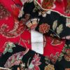 Atelier Jad Rozmiar 3 (40) Kolor Czerwony Kołnierz Tunika Zapinana Bluzka Rękaw 3/4 Materiał Wiskoza 100%