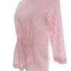 Carolyn Donnelly The Edit Rozmiar 8 (36) Kolor Kremowy Pasy Crew Neck Bluzka Peplum Rękaw 3/4 Materiał Bawełna 100%