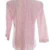 Carolyn Donnelly The Edit Rozmiar 8 (36) Kolor Kremowy Pasy Crew Neck Bluzka Peplum Rękaw 3/4 Materiał Bawełna 100%