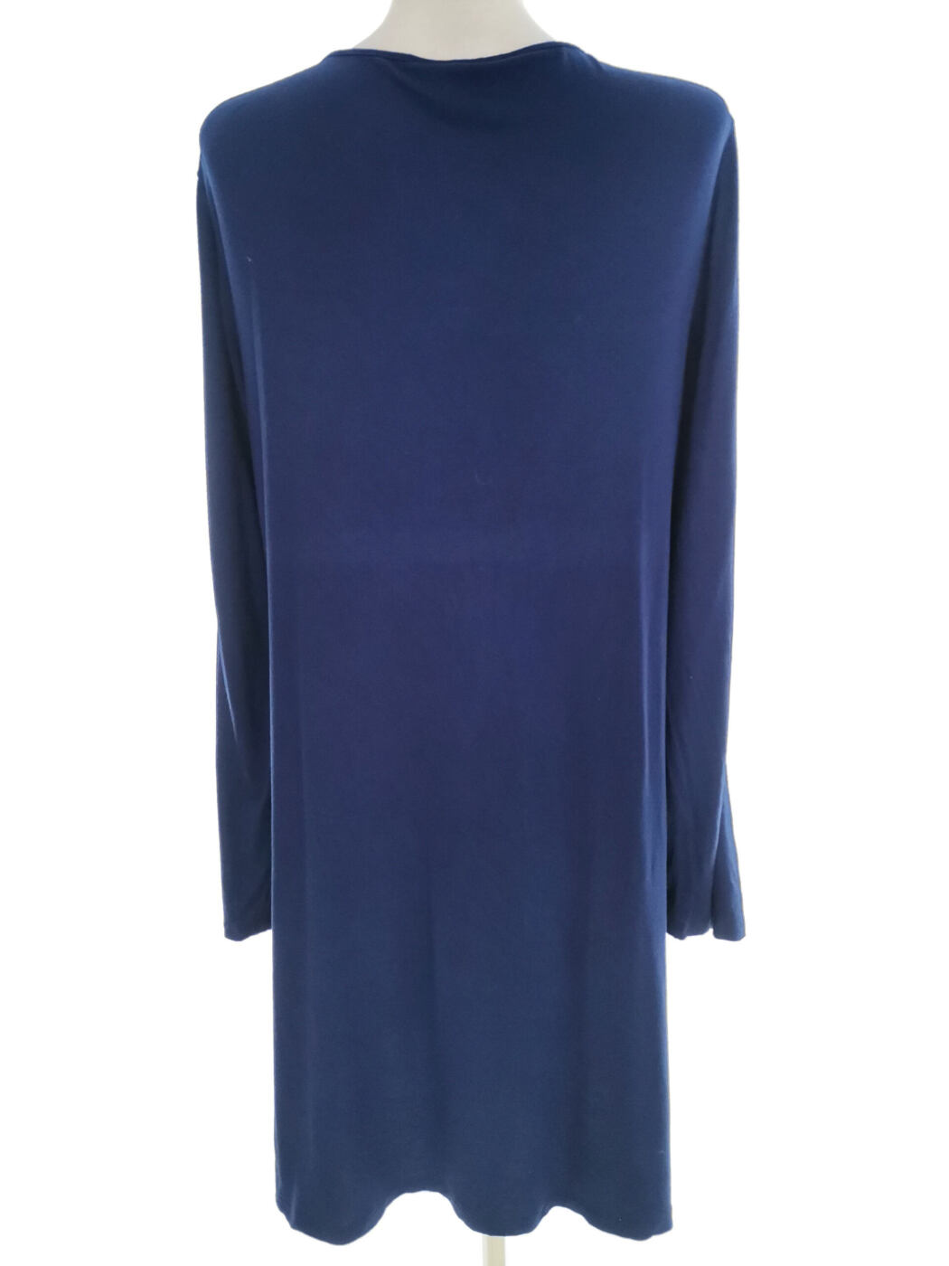 John Lewis Rozmiar 18 (46) Kolor Granatowy W serek Sukienka Sheath Długi rękaw Midi Materiał Wiskoza John Lewis Rozmiar 18 (46) Kolor Granatowy W serek Sukienka Sheath Długi rękaw Midi Materiał Wiskoza
