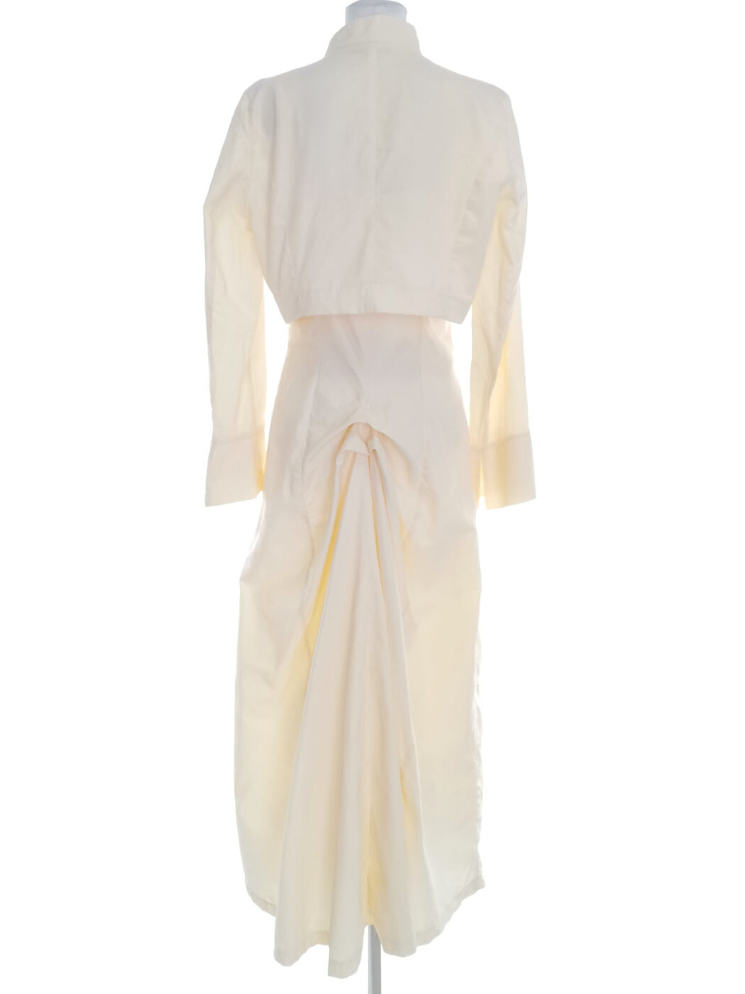 Jacqueline Riu Rozmiar 38 Kolor Kremowy Kołnierz Sukienka Maxi Bezrękawnik Długa Materiał Bawełna Jacqueline Riu Rozmiar 38 Kolor Kremowy Kołnierz Sukienka Maxi Bezrękawnik Długa Materiał Bawełna