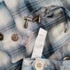 Denim Co. Rozmiar 12 (38) Kolor Niebieski Krata Płaszcz Długi rękaw Materiał Bawełna 100%