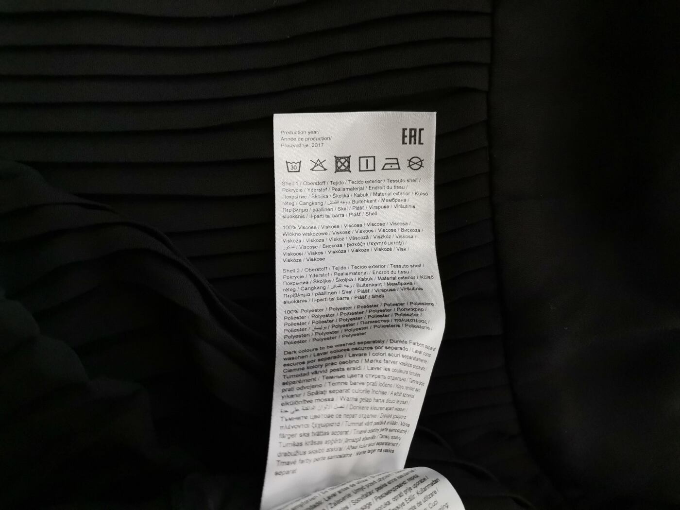 Object Rozmiar 40 Kolor Czarny Okrągły dekolt Sukienka Sweterkowa Rękaw 3/4 Długa Materiał Wiskoza 100%