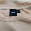 ASOS Rozmiar 16 (44) Kolor Beżowy Okrągły dekolt Sukienka Sweterkowa Długi rękaw Długa Materiał Bawełna 100%
