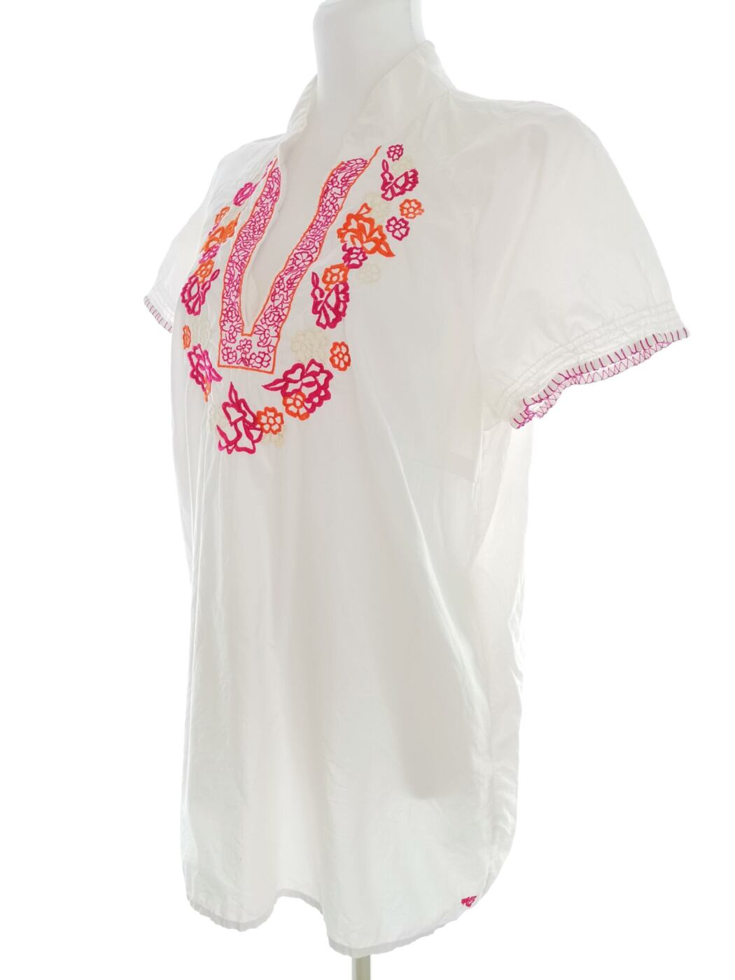 Esprit Rozmiar 44 Kolor Biały Split Crew Neck Tunika Bluzka Krótki rękaw Materiał Bawełna 100% Esprit Rozmiar 44 Kolor Biały Split Crew Neck Tunika Bluzka Krótki rękaw Materiał Bawełna 100%