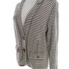 Gerry weber Rozmiar 42/44 Kolor Brązowy Pasy Kołnierz Żakiet z zapięciem Długi rękaw