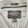 ABERCROMBIE & FITCH Rozmiar S Kolor Biały Pasy Kołnierz Męska Koszula Casual Długi rękaw Materiał Bawełna 100%