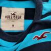 Hollister Rozmiar M Kolor Niebieski Pasy Męski Sweter Długi rękaw Materiał Bawełna 100%