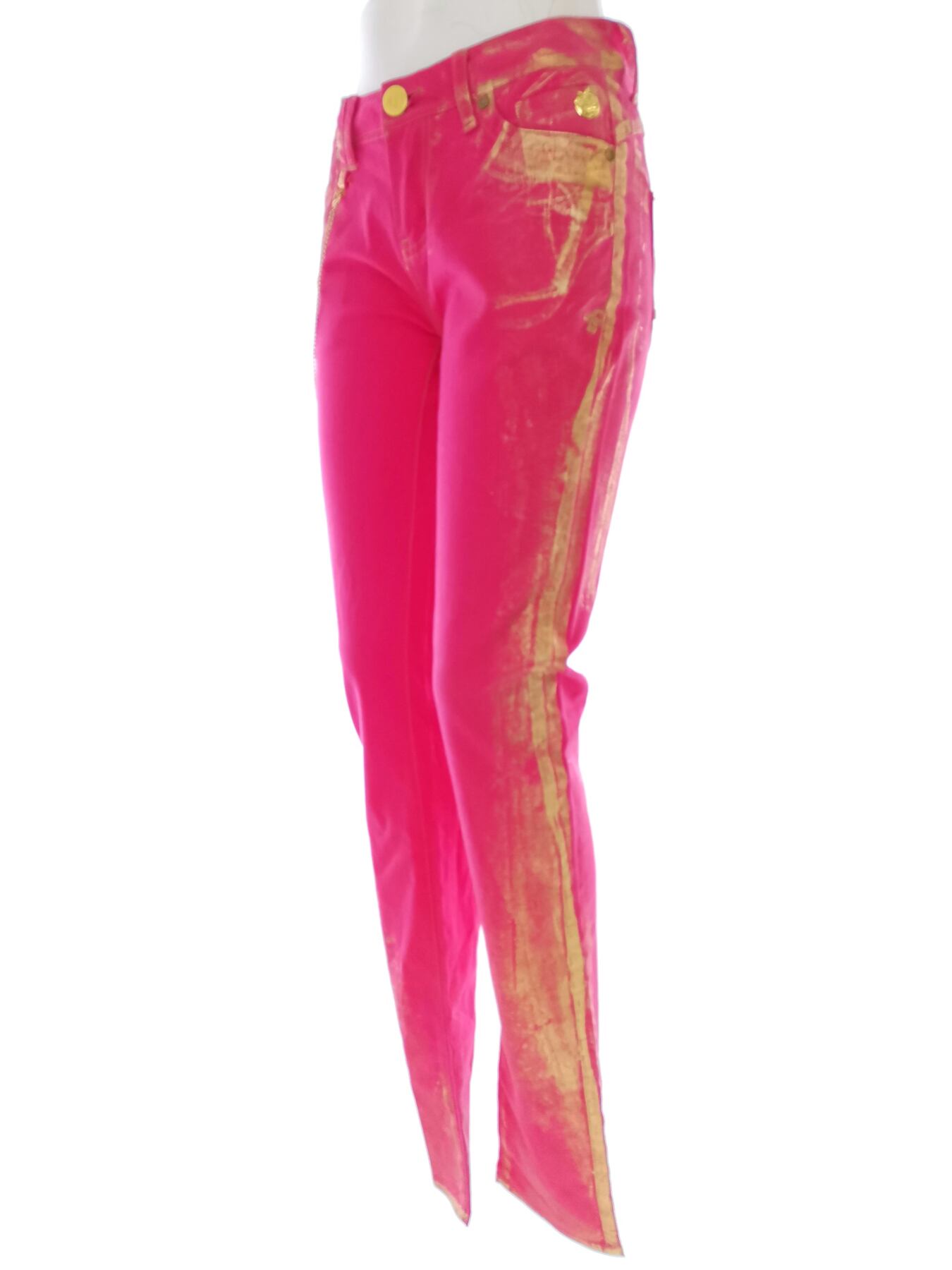 IMG_20220128_135412.jpg Apple Bottoms Rozmiar 5/6 (34/36) Kolor Różowy Spodnie Casual Materiał Bawełna