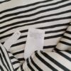 Soyaconcept Rozmiar XS Kolor Kremowy Pasy Split Crew Neck Bluzka Krótki rękaw Materiał Wiskoza 100%