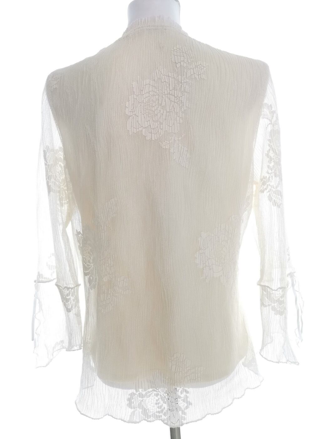 Avalon Collection Rozmiar 16 (44) Kolor Kremowy W serek Bluzka Rękaw 3/4