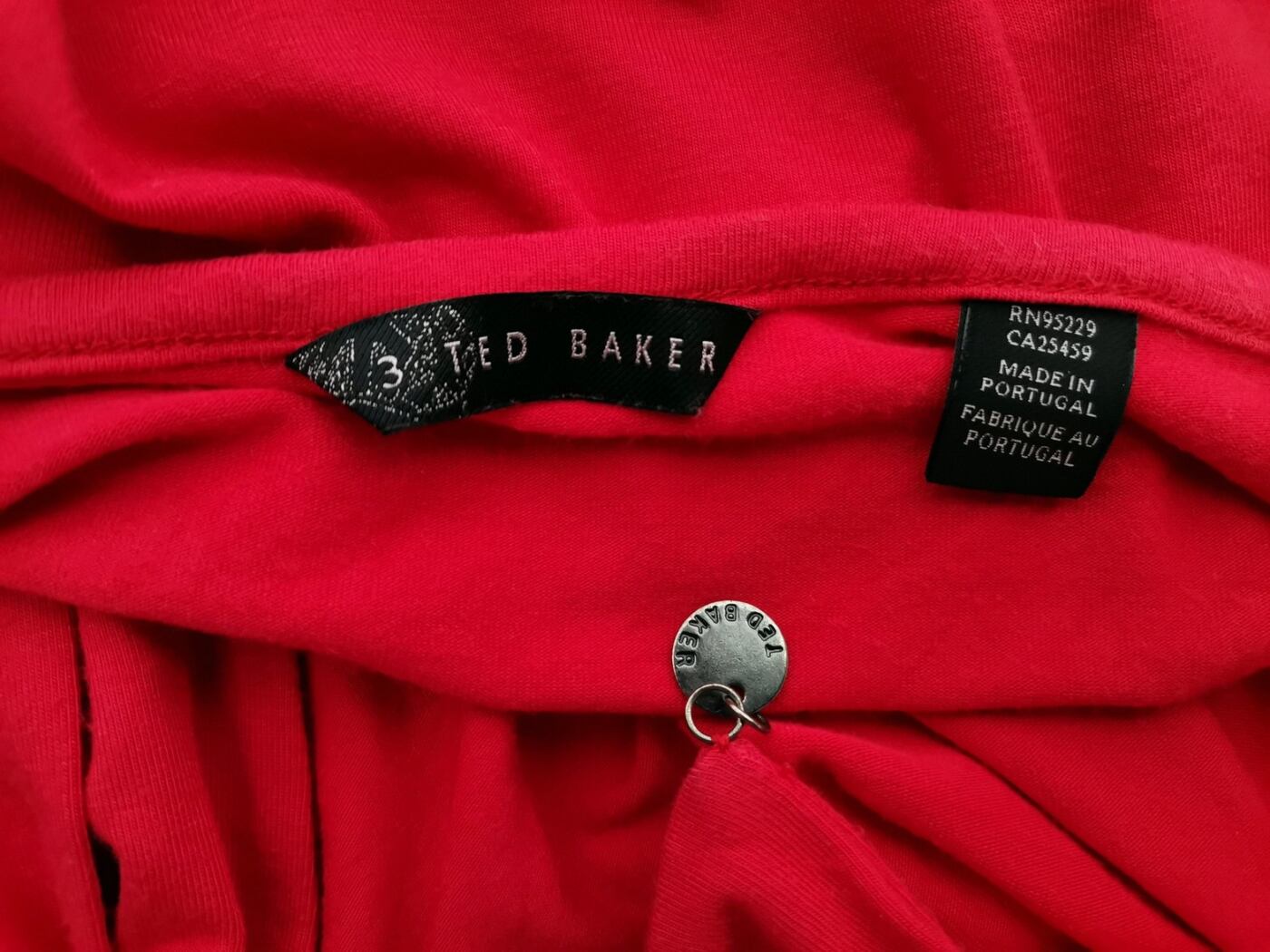 Ted Baker Rozmiar 3 (40) Kolor Czerwony W serek Tunika Bluzka Bezrękawnik Materiał Wiskoza Ted Baker Rozmiar 3 (40) Kolor Czerwony W serek Tunika Bluzka Bezrękawnik Materiał Wiskoza