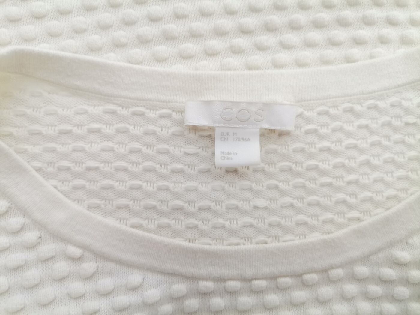 COS Rozmiar M Kolor Kremowy Crew Neck Tunika Bluzka Długi rękaw Materiał Bawełna 100% COS Rozmiar M Kolor Kremowy Crew Neck Tunika Bluzka Długi rękaw Materiał Bawełna 100%