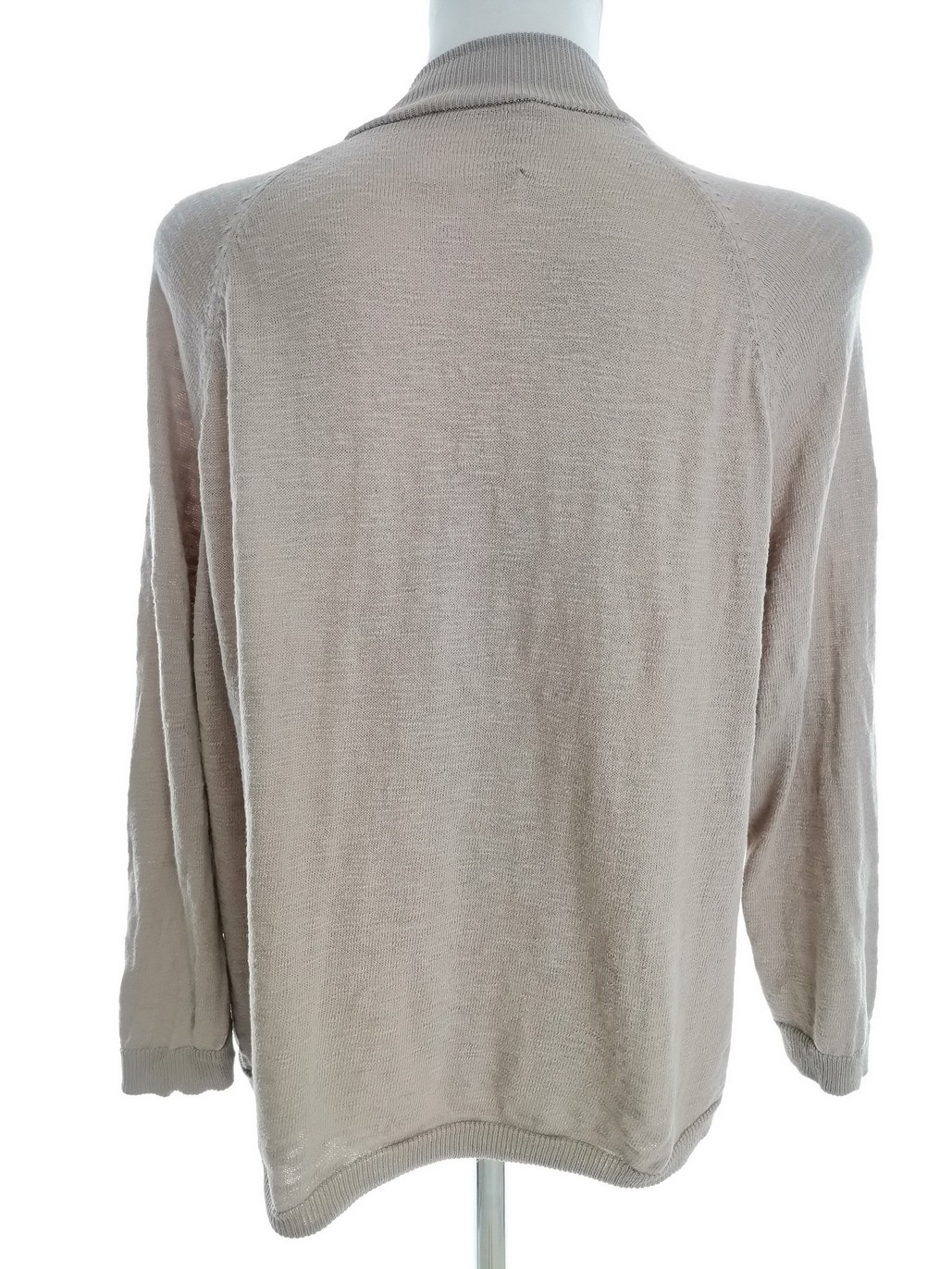 IMG_20220211_150616.jpg InWear Rozmiar XL Kolor Szary W serek Długi Otwarty Kardigan Długi rękaw Materiał Bawełna 100% Cienka dzianina