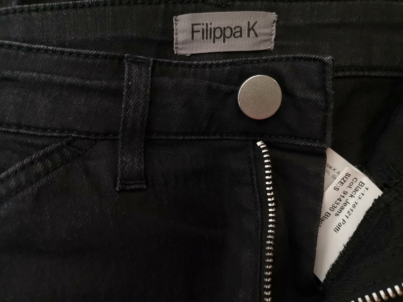 IMG_20220214_125913.jpg Filippa k Rozmiar S Kolor Czarny Spodnie Casual Materiał Bawełna