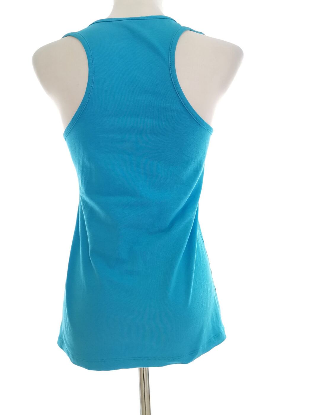 IMG_20220214_134409.jpg Hollister Rozmiar XL Kolor Niebieski Okrągły dekolt Bluzka Bezrękawnik Materiał Bawełna 100%