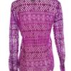 River island Rozmiar 8 (34) Kolor Fioletowy Kołnierz Bluzka Zapinana Długi rękaw