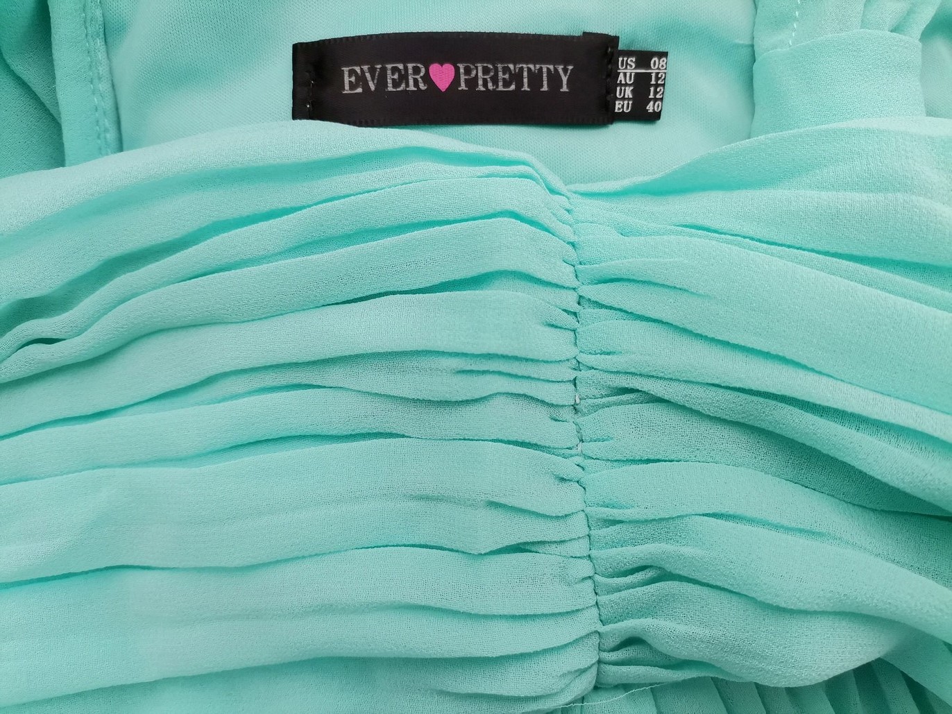 Ever Pretty Rozmiar 12 (40) Kolor Niebieski W serek Suknia Balowa Sukienka Wieczorowa Bezrękawnik Długa