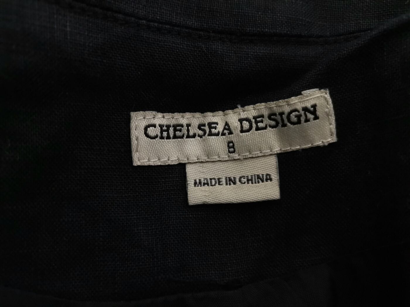 IMG_20220215_111434.jpg Chelsea Design Rozmiar 8 (36) Kolor Czarny Kołnierz Żakiet Haczyk Długi rękaw Materiał Len 100%
