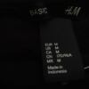 H&m Rozmiar M Kolor Czarny Drapowany dekolt Bluzka Długi rękaw Materiał Wiskoza