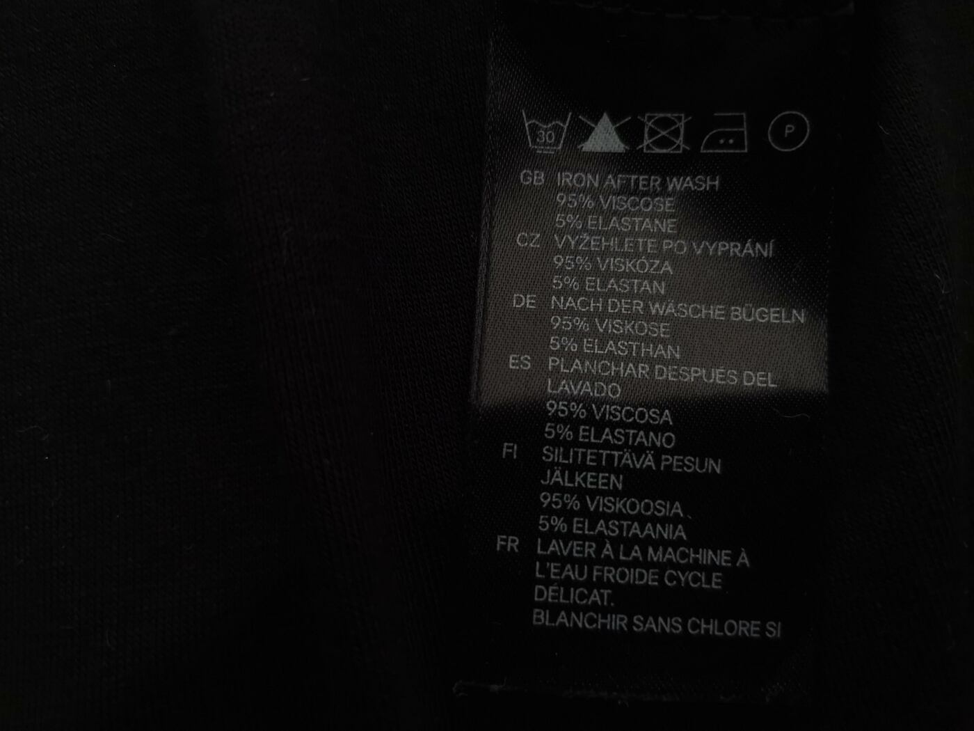 IMG_20220215_144828.jpg H&m Rozmiar M Kolor Czarny Drapowany dekolt Bluzka Długi rękaw Materiał Wiskoza