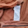Maxmara Rozmiar M Kolor Brązowy W serek Bluzka Krótki rękaw Materiał Jedwab
